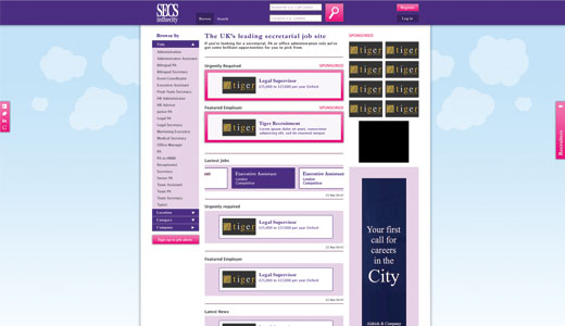 Secs in the City Site